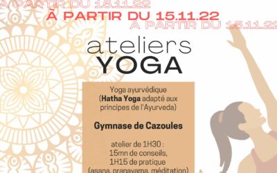 Calendrier d’été des Ateliers Yoga de Cazoulès