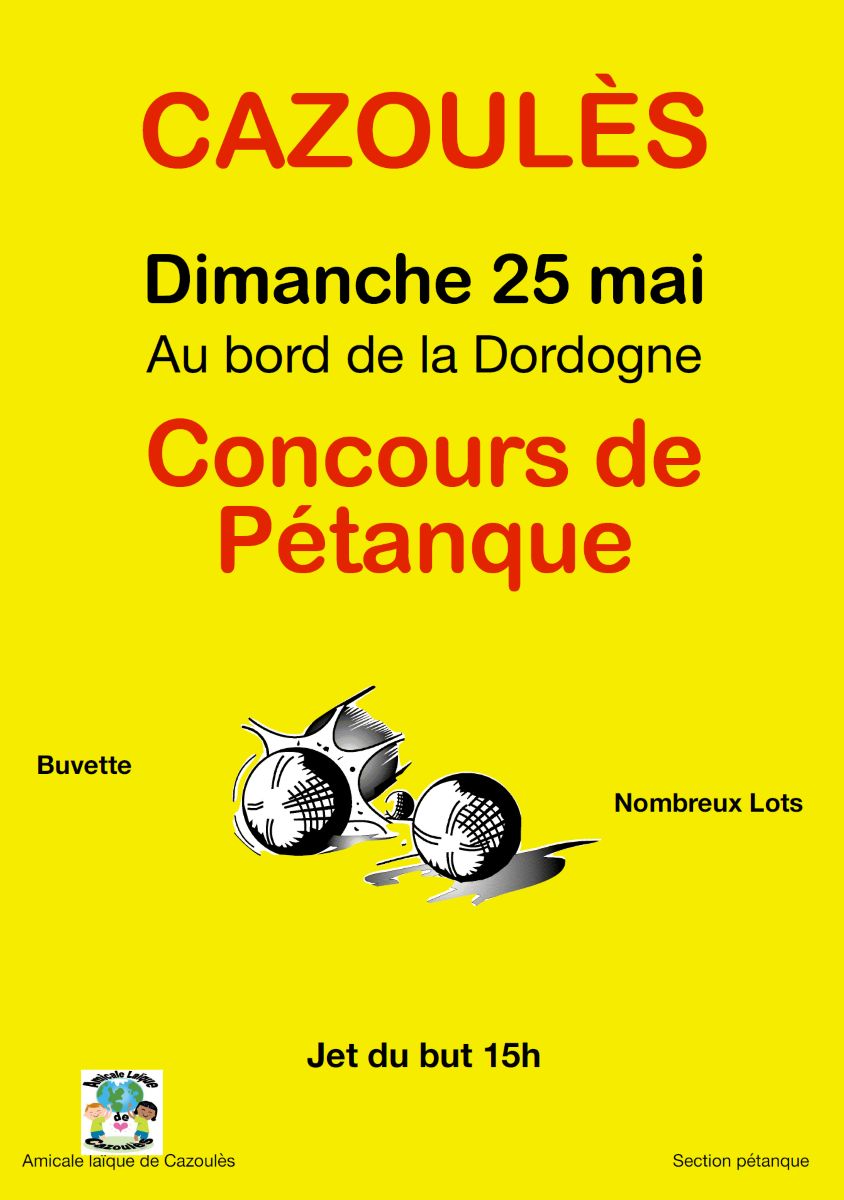 pétanque à Cazoulès