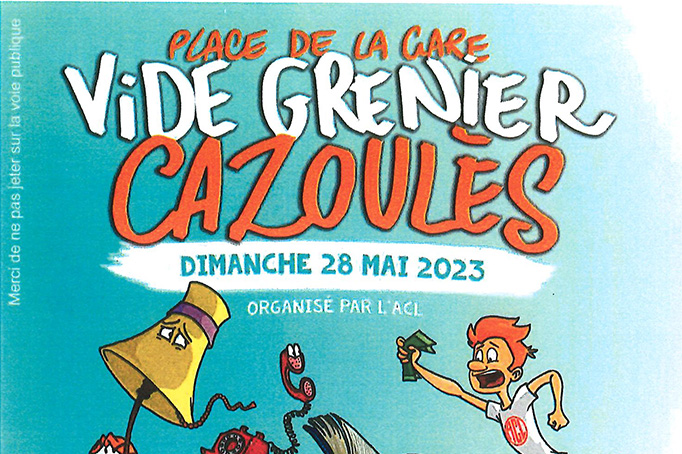 vide grenier Cazoulès ima